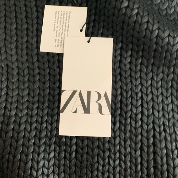 Zara Black Knit Crop Top - Picture 8 of 10